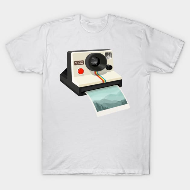 Polaroid Camera T-Shirt by Lukeh Designs